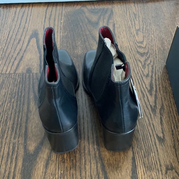 Zara black heel stretch boots NWT size 41 / 10 - Picture 4 of 5